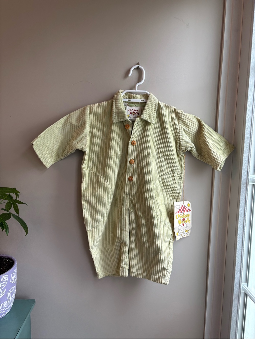 Vintage Corduroy Romper by Chicken Noodle size 12M